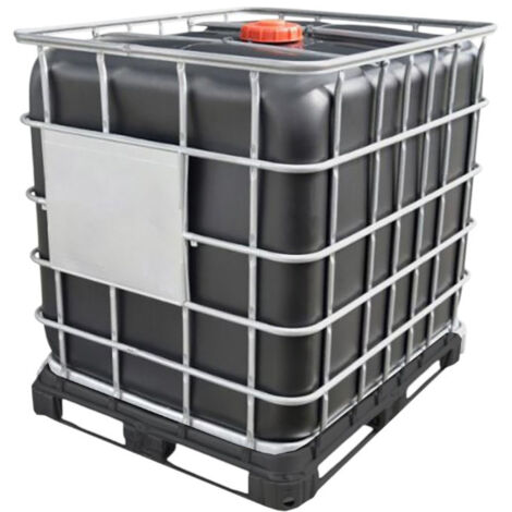 Cuve de stockage 1000l ibc poche rénovée grillage opaque noire
