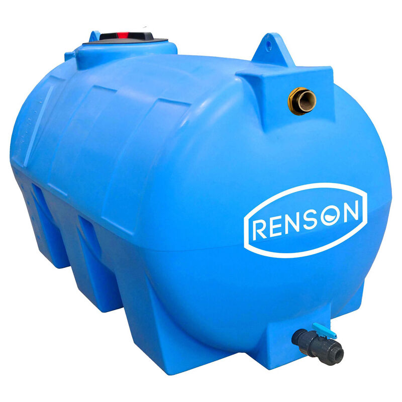 Cuve de stockage eau 500l horizontale pré équipée