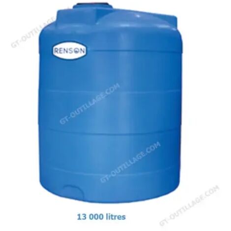 Cuve de stockage eau verticale en PE 13000 litres RENSON