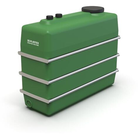Cuve Hors-sol Rectangulaire 2000 Litres avec Bandes en Acier DS Eau Vert