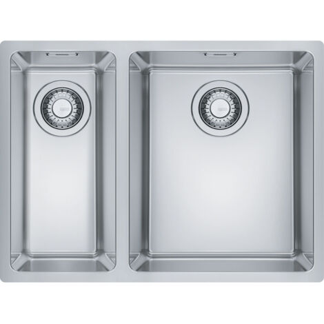 Cuve Maris Inox MRX 160-34-19 - 595 x 440 x 180 mm - sous-meuble 80 cm - vidage manuel - Franke