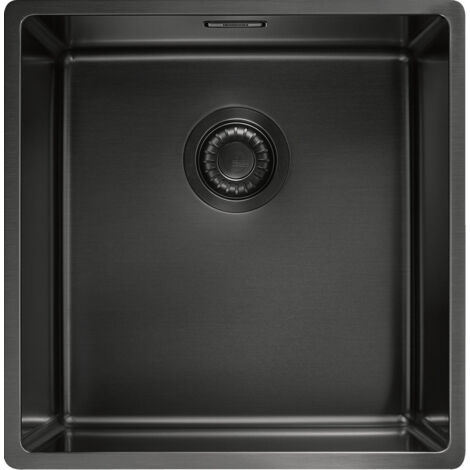 Cuve Mythos Masterpièce BXM 110-40 anthracite 440 x 450 x 200 mm - sous-meuble 50 cm - vidage automatique - Franke