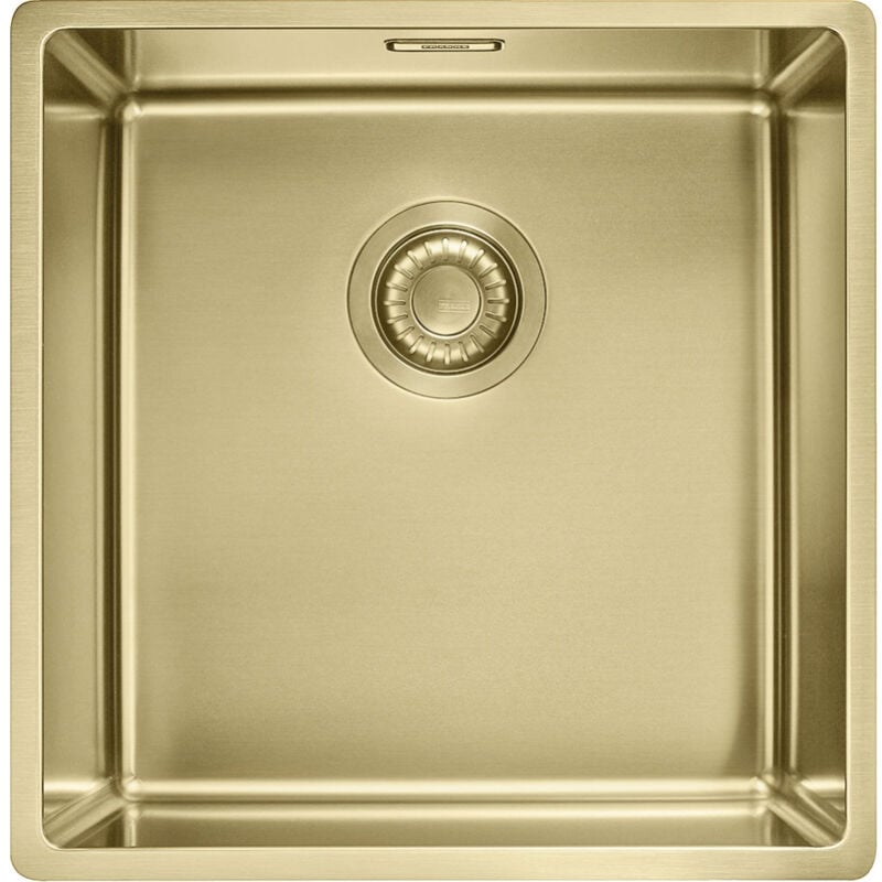 Franke - Cuve Mythos Masterpièce bxm 110-40 reflet d'or 440 x 540 x 200 mm - sous-meuble 50 cm - vidage automatique