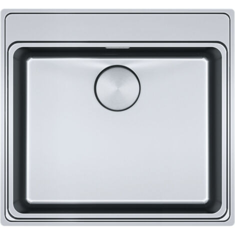 Cuve Mythos MYX 210-50 Inox - 580 x 520 x 200 mm - sous-meuble 60 cm - vidage automatique - Franke