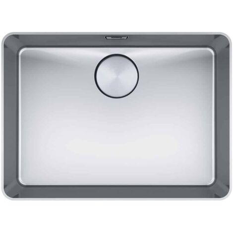 Cuve Mythos MYX 210-55 Inox - 562 x 412 x 200 mm - sous-meuble 80 cm - vidage manuel - Franke