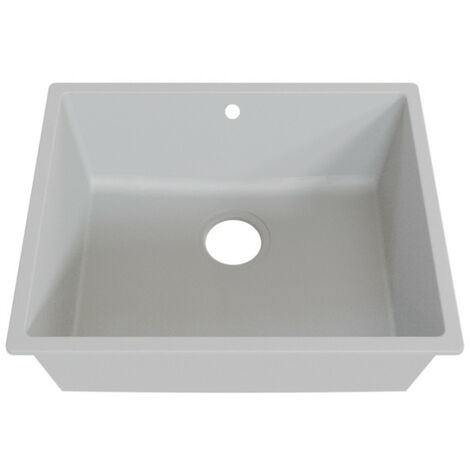 Cuve RESIROC - évier 1 bac sans égouttoir - 54 x 44 cm - Gris