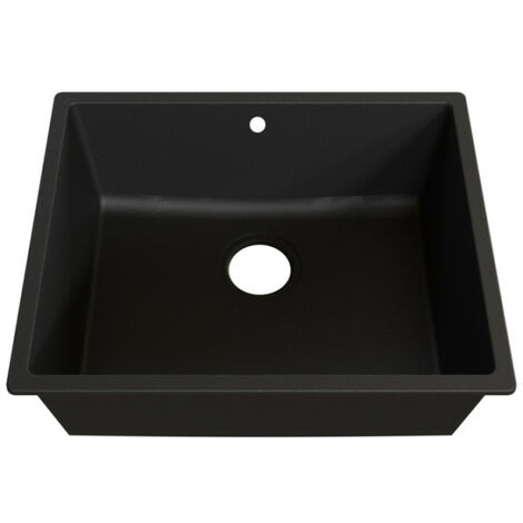 Cuve RESIROC - évier 1 bac sans égouttoir - 54 x 44 cm - Noire