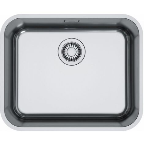 Cuve Smart Inox SRX 110-50 - 541 x 441 x 180 mm - sous-meuble 60 cm - vidage manuel - Franke