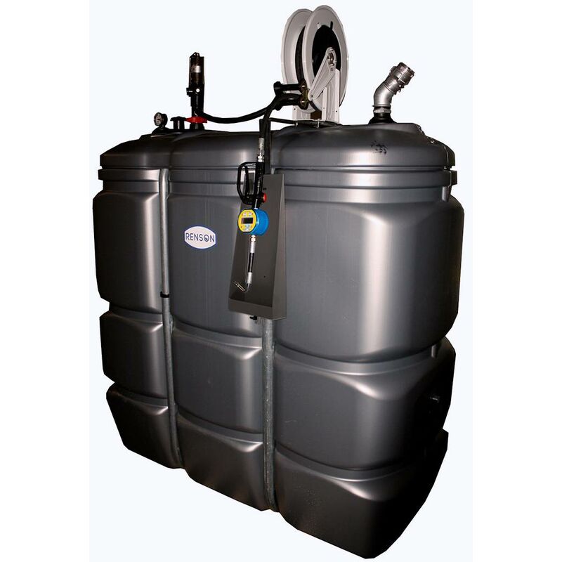 Renson - cuve stockage 1500L pehd huile pompe 5:1 enrouleur + compteur