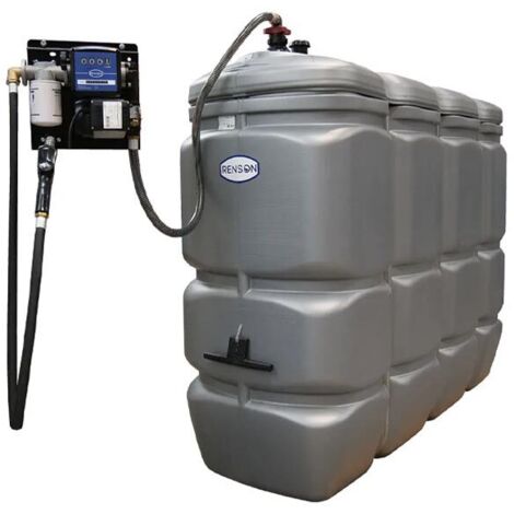 CUVE STOCKAGE FUEL PEHD 2000L STATION 230V 50L/M RENSON