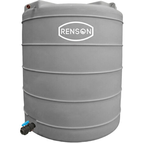 Cuve Stockage Verticale Grise en Polyéthylène 10000L Pre Équipée - RENSON