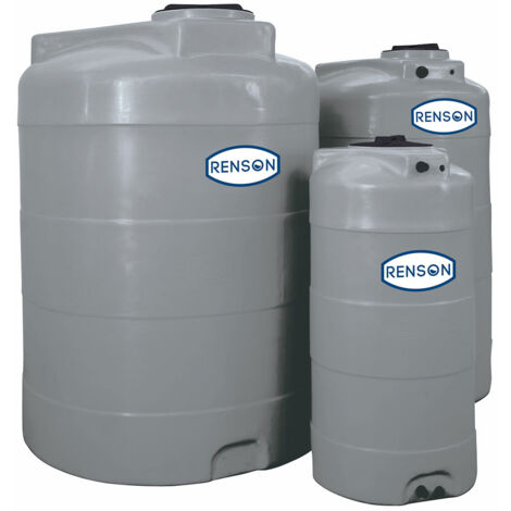 Cuve Stockage Verticale Grise en Polyéthylène 1000L - RENSON