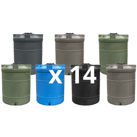 Cuves de stockage eau 3000l-lot de 14
