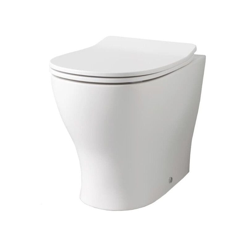 Cuvette au sol en céramique blanc brillant - Art Ceram Ten - Senza coprivaso