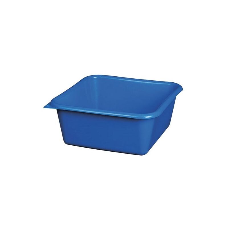 Aluminium et plastiq cuvette carree 9.5L 32CM bleu RIVCCR32B