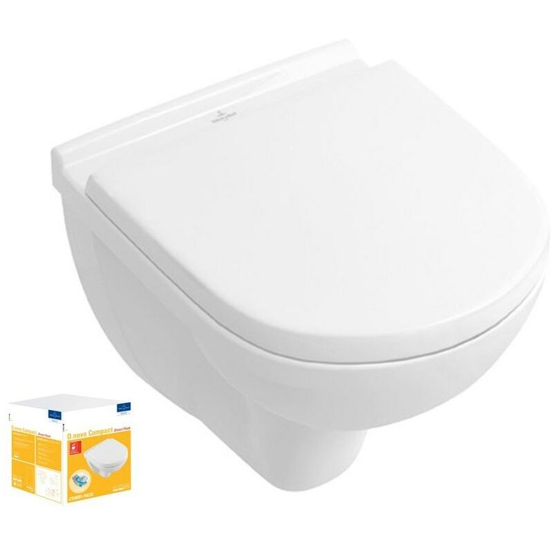 Villeroy&boch - Combi Pack o.novo Direct Flush compact - Couleur: blanc - Dimensions: 49 x 36 cm