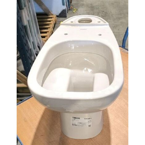 Cuvette D-code - Sortie horizontale - Couleur: BLANC - Blanc