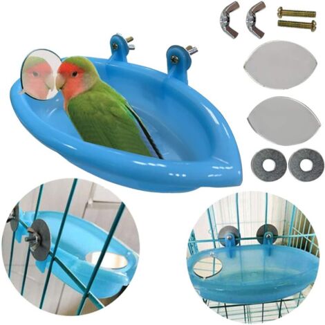 Cuvette de baignoire oiseau vasque suspendue, mangeoire de douche avec miroir-Fei Yu
