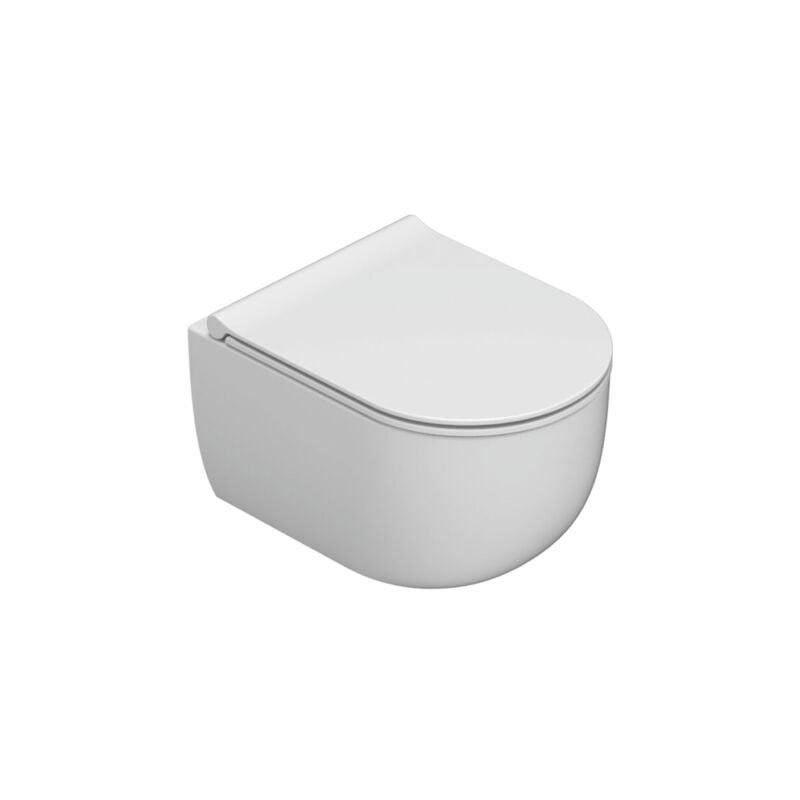 Cuvette murale sans rebord 46x34 cm Globo Mode MES03BI Blanc - Céramique - Standard