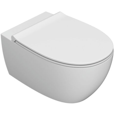 Cuvette murale sans rebord 54x36 cm Globo 4All MDS03BI  Blanc - Céramique - Standard