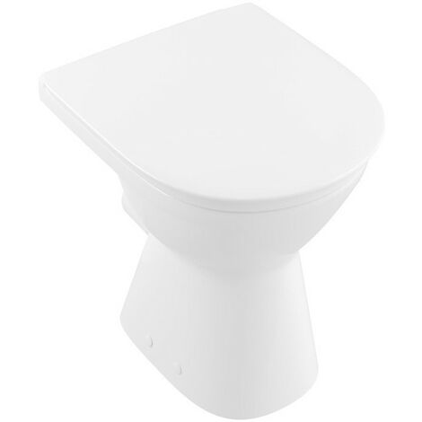 Cuvette O.novo Vita 355 x 480 mm, modèle sur pied, sortie horizontale, En porcelaine sanitaire Blanc