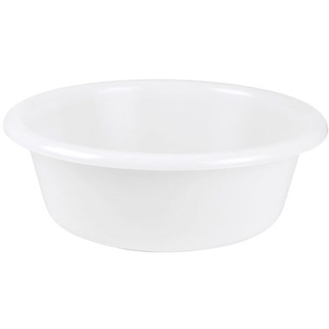 Cuvette Ronde 36cm 6.5l Blanc Alimentaire - Aluminium Et Plastiq