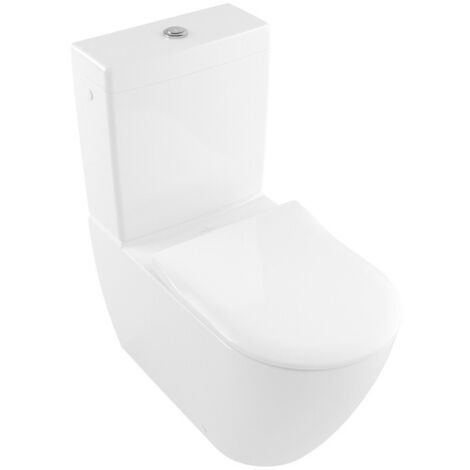 Cuvette Subway 2.0370 x 700 mm, DirectFlush, modèle sur pied, pour installation près du mur, sortie horizontale, sortie verticale possibleavec coude vario, En porcelaine sanitaire Blanc CeramicPlus