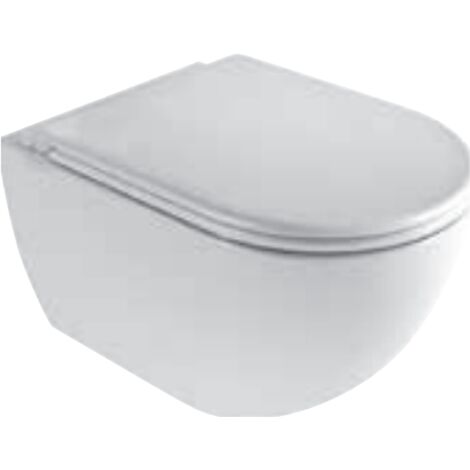 Cuvette  suspendu 36x52 cm en céramique blanc brillant - Azzurra Ceramica Comoda - Senza coprivaso