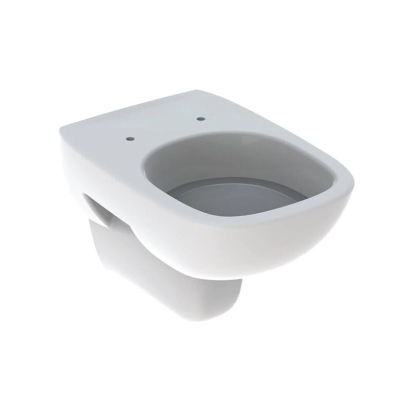 Geberit - Cuvette suspendu à chasse blanc brillant Fantasia - Senza coprivaso