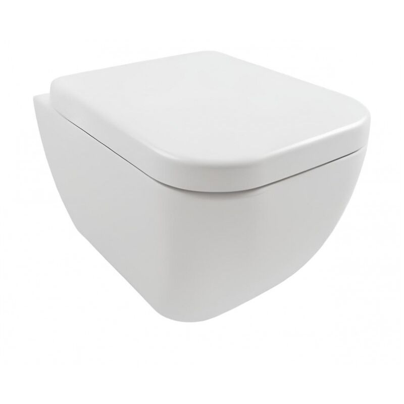 Hatria - Cuvette suspendu avec fixation blanc brillant Bianca - Senza coprivaso