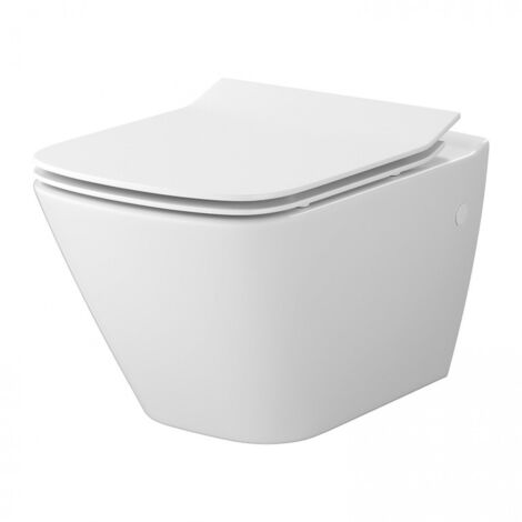 Cuvette suspendue sans bride MESTO SQUARE Blanc