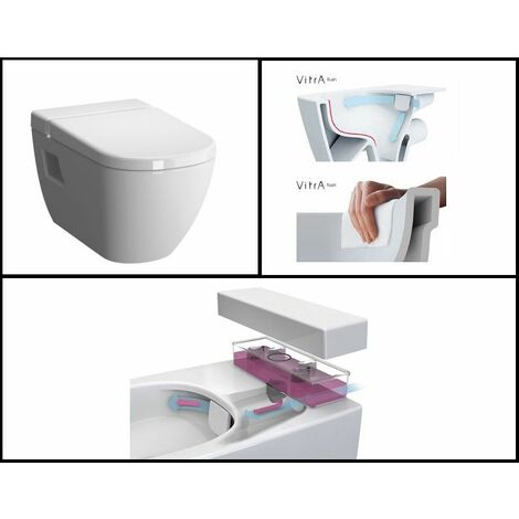 Cuvette suspendue D-Light Vitraflush et Vitrafresh