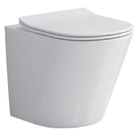 Cuvette WC à poser SORENTO avec abattant à frein de chute