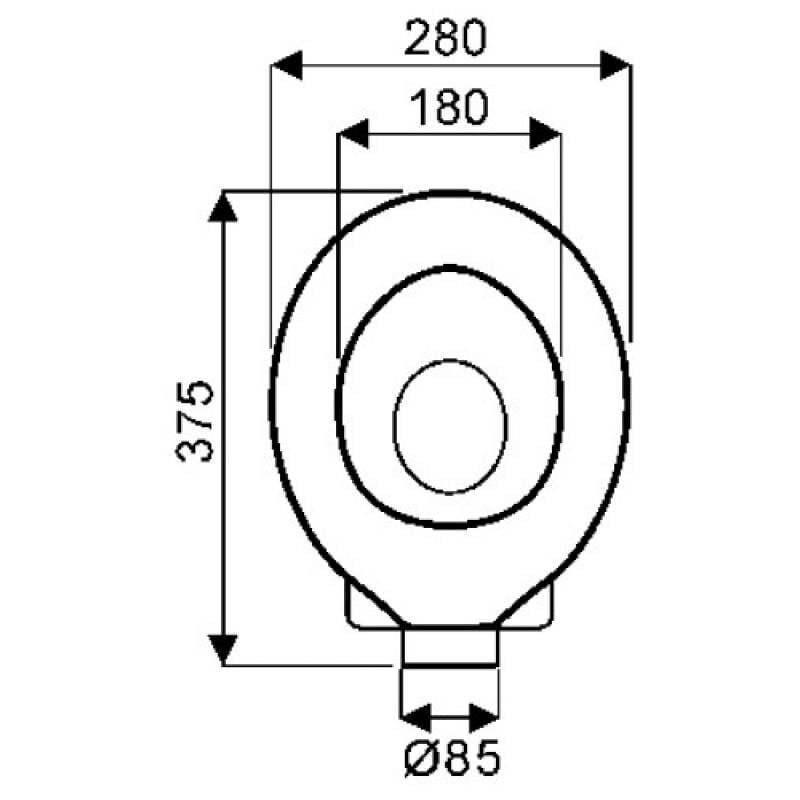 Cuvette wc au sol blanche Bambini Bébé - sortie horizontale Geberit