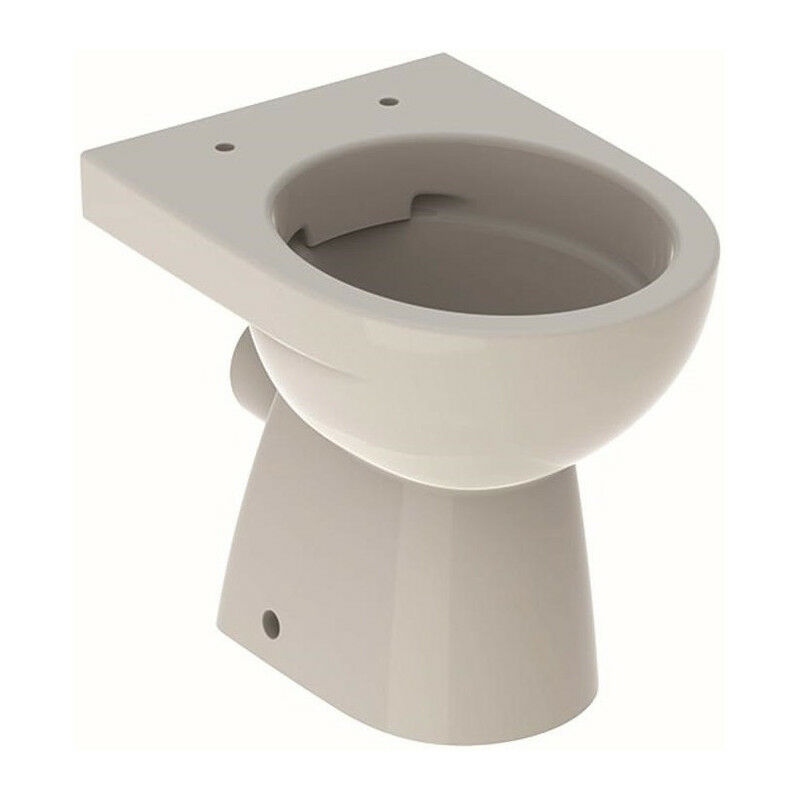 Cuvette wc au sol Geberit Renova, sortie horizontale, semi-carénée, Rimfree, 49cm, Blanc