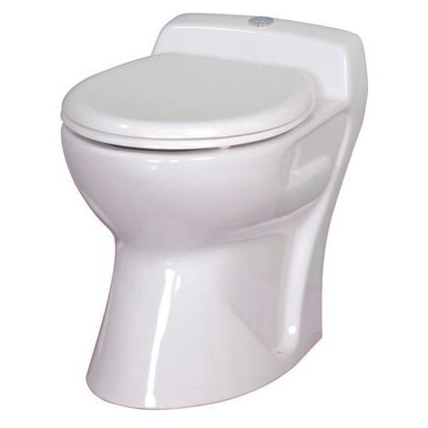 Cuvette WC broyeur intégré en céramique vitrifiée blanche – Évacuation Ø 40 mm – Cuvette bactériostatique – Traitement anticalcaire – Anconetti