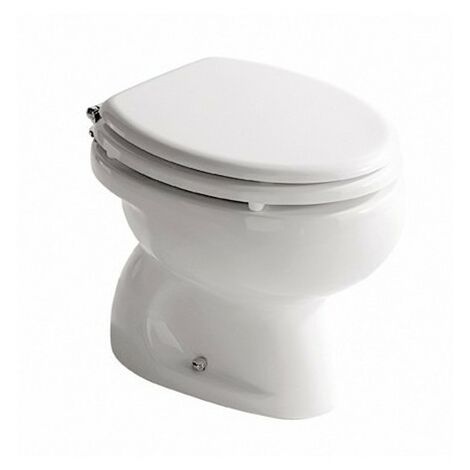 Cuvette WC suspendu en porcelaine sans bride série Monaco White