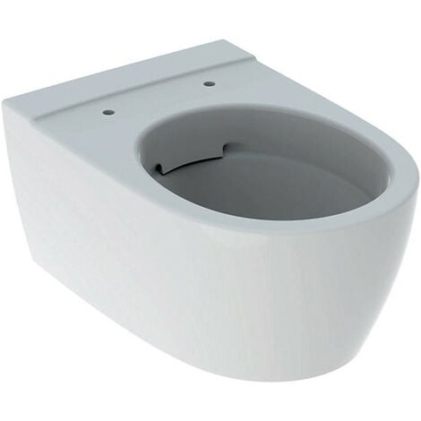 Cuvette WC suspendu Geberit iCon, carénée, Rimfree, 53cm, Blanc