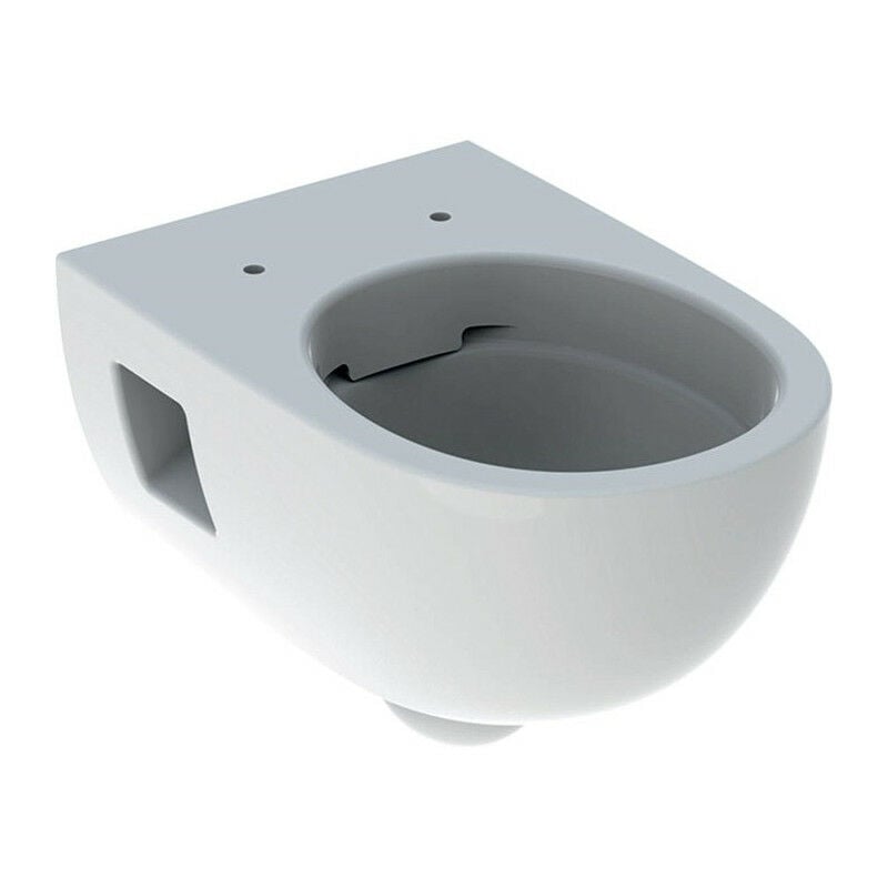 Geberit - Cuvette wc suspendu Renova, semi-carénée, Rimfree, 53cm, Blanc