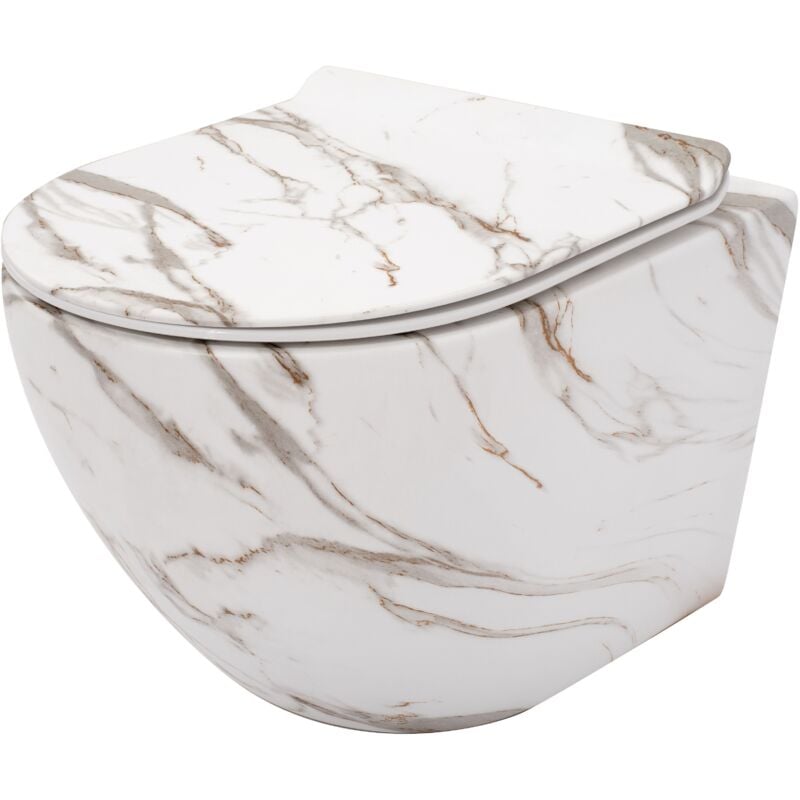 Cuvette wc suspendue REA carlos slim lava mat