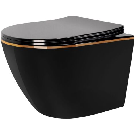 Cuvette Wc Suspendue Rea Carlo Mini Tornado  Black