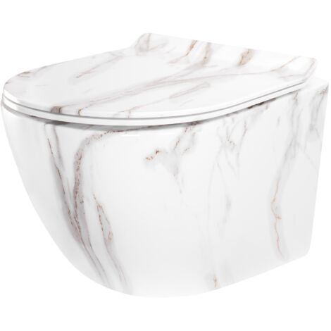 CUVETTE WC SUSPENDUE REA CARTER TORNADO AIAX SHINY WHITE GREY