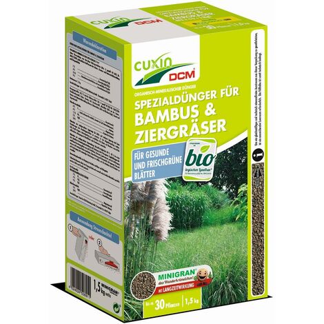 Cuxin Bambus- & Ziergräser Spezialdünger Granulat Magnesium Bambusdünger 1,5 kg