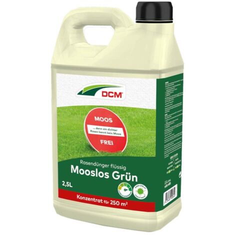 Cuxin DCM Rasendünger Mooslos grün flüssig 2,5 l gegen Moos und Unkraut