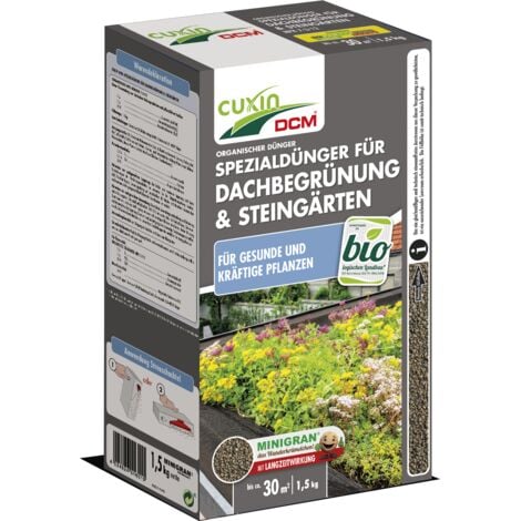 CUXIN DCM Spezialdünger für Dachbegrünung & Steingärten 1,5kg