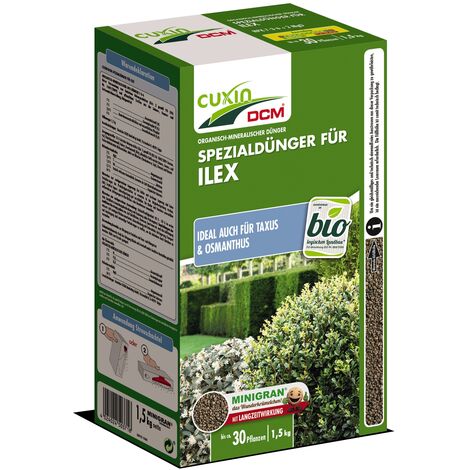 Cuxin DCM Spezialdünger für Ilex 1,5 kg Taxusdünger Osmanthus Ilexdünger