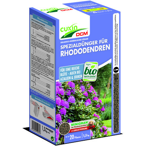 CUXIN DCM Spezialdünger für Rhododendren, Azaleen, Eriken 1,5kg