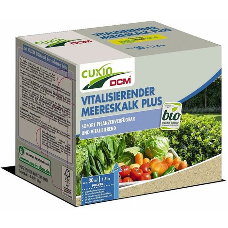 CUXIN DCM Vitalisierender Meereskalk Plus Bodenhilfsstoff Meeresalgenkalk 1,5kg