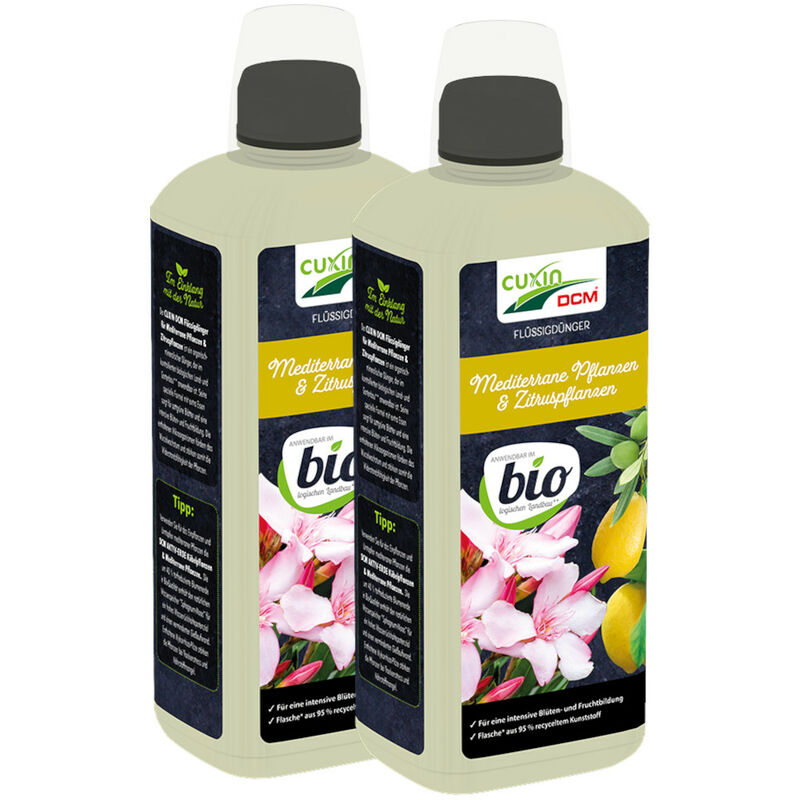Cuxin - engrais liquide pour plantes méditerranéennes bio 2x800 ml