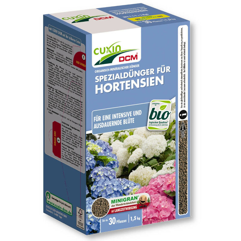 Engrais pour hortensias 1,5 kg engrais pour plantes de terre de bruyère, engrais pour rhododendrons, engrais pour azalées - Cuxin